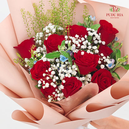 Red Rose Bouquet (10 Stems)