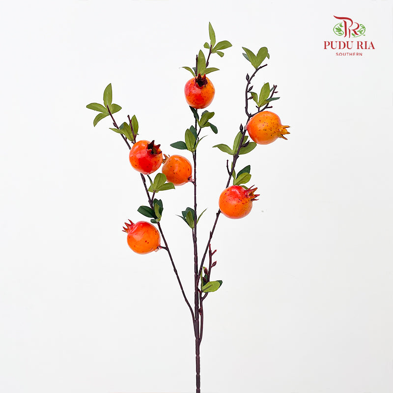 Artificial Pomegranate 7 Nodes - (Per Stem)