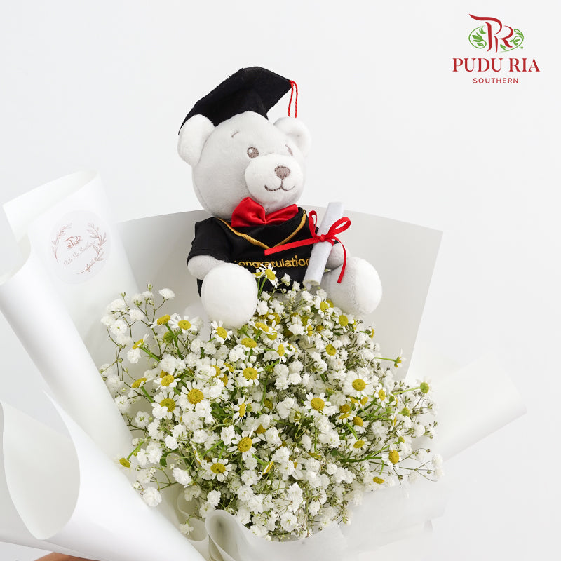 Graduation Bouquet (Matricaria & Baby Breath)