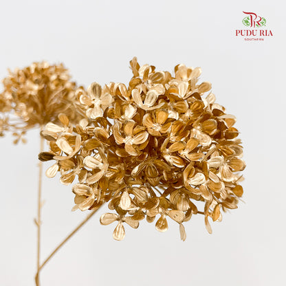 Gold Artificial Hydrangea (Per stem)