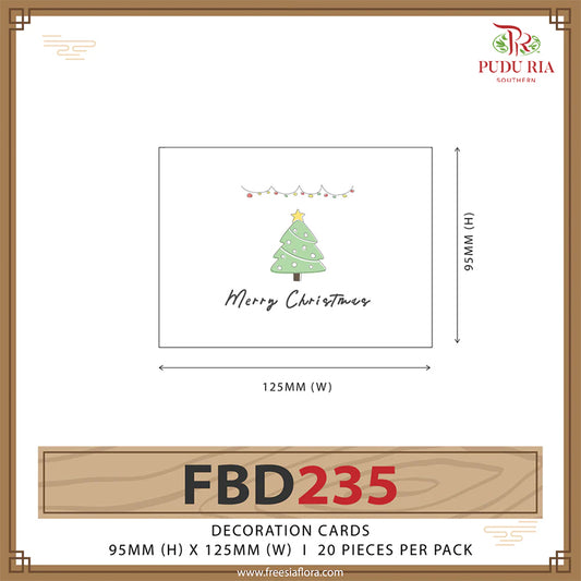 Merry Christmas Cards - FBD235