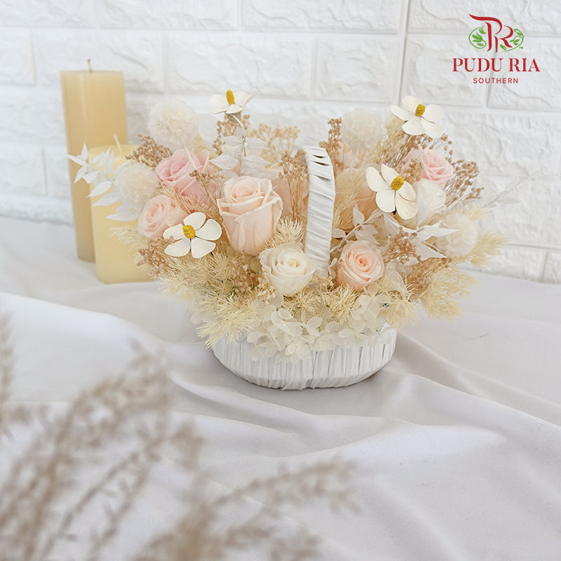 Preserved Rose Flower Arrangement - Pudu Ria Florist Southern