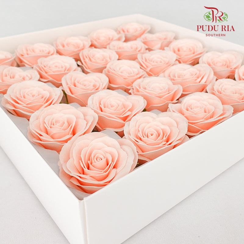 25 Bloom Soap Flower Awalking Tropical Peach - FBA089#3
