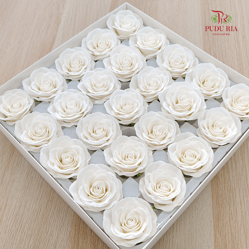 25 Bloom Awalking Soap Flower White - FBA089#13