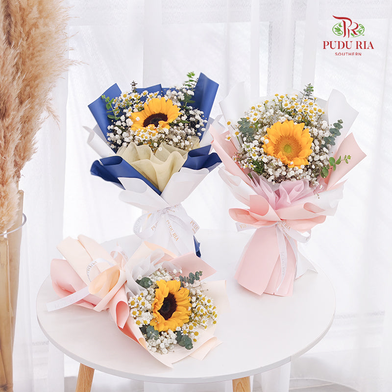 Single Stem Sunflower Bouquet (Excluded Card)