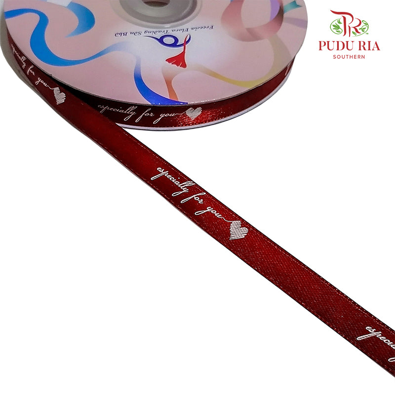 Satin Ribbon ‘especially for you’ - FRB089