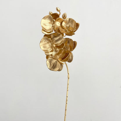 Gold Artificial Phalaenopsis 5 Nodes (Per Stem)