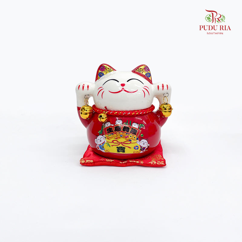 5' Lucky Cat Red - FBA127#1
