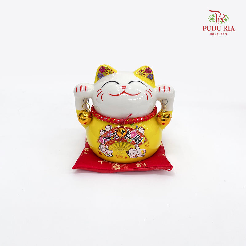 5' Lucky Cat Yellow - FBA127#2