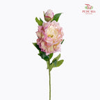 CNY Artificial Peony Spray 63cm Light Purple - (5 Stems)