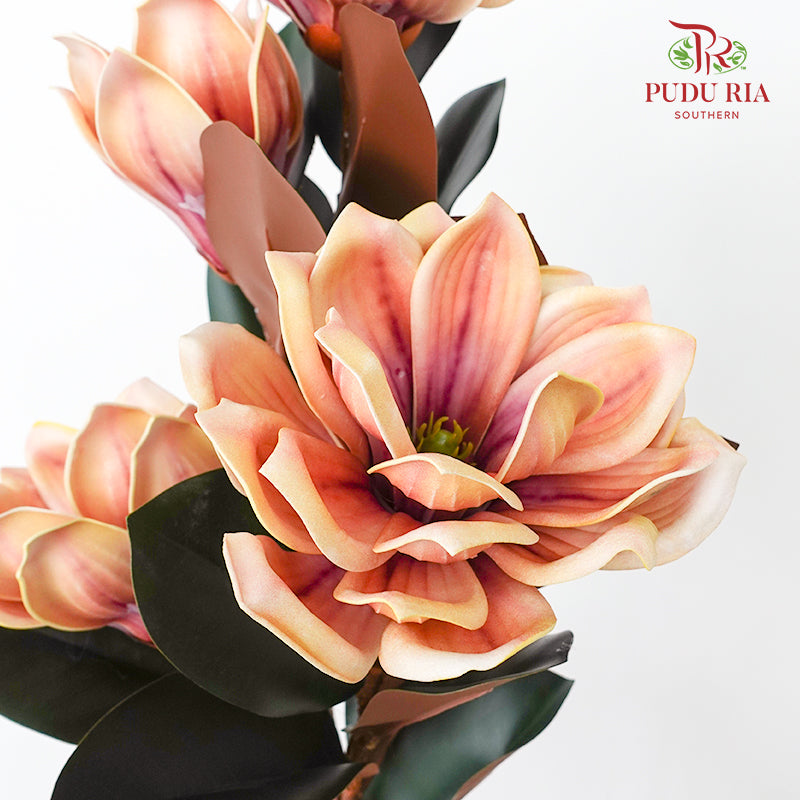 CNY Artificial Magnolia Spray 79cm - Two Tone (2 Stems)