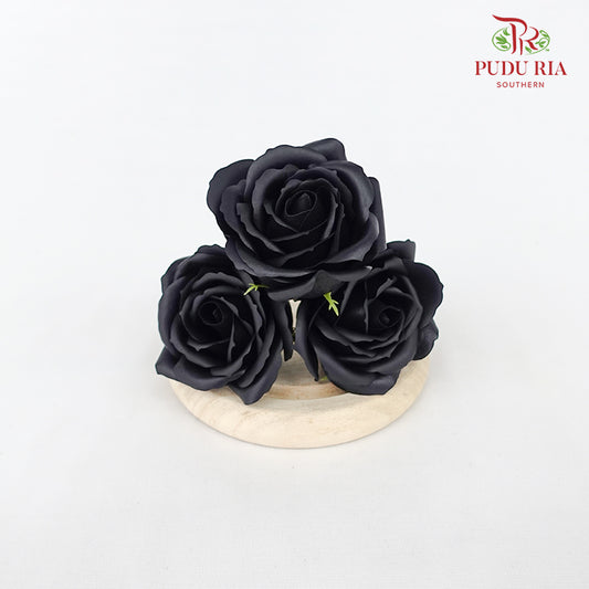 Korean Soap Flower Black - FBA044#12