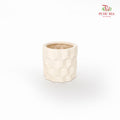 Unglazed Terracotta Pot - White