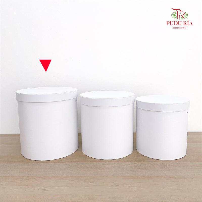 Buckets Flower Box - White