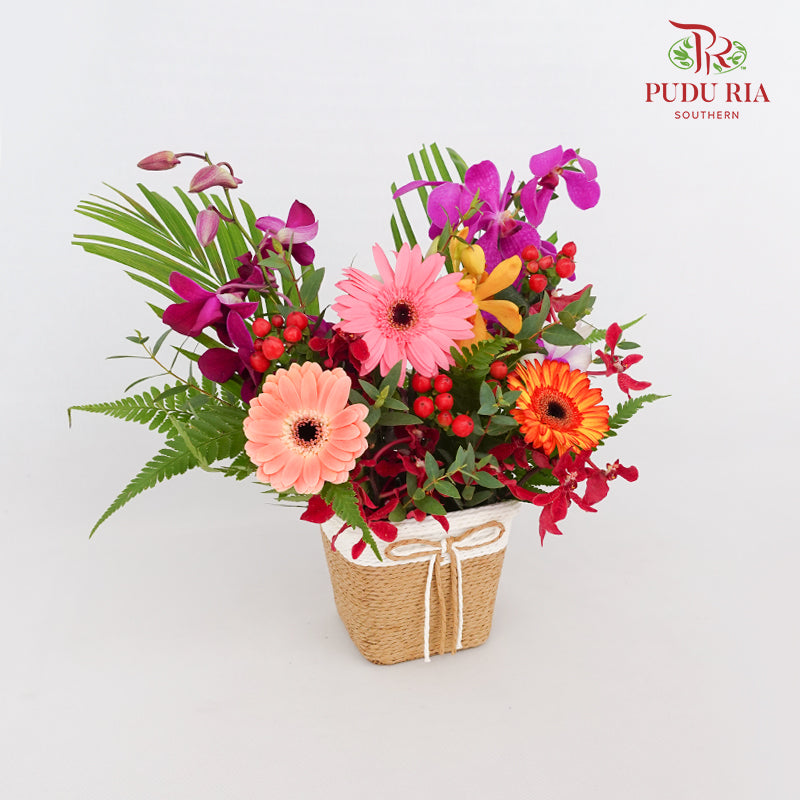 Flower Basket Arrangement #3