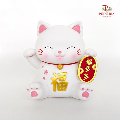 8` PVC Lucky Cat 福多多-招财猫存钱罐  - FBA140#1