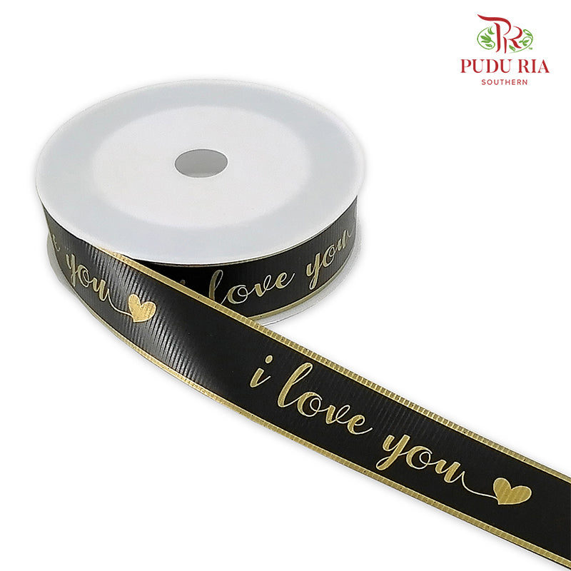 Printed Opp Ribbon ‘ ilove you ‘ - FRB093