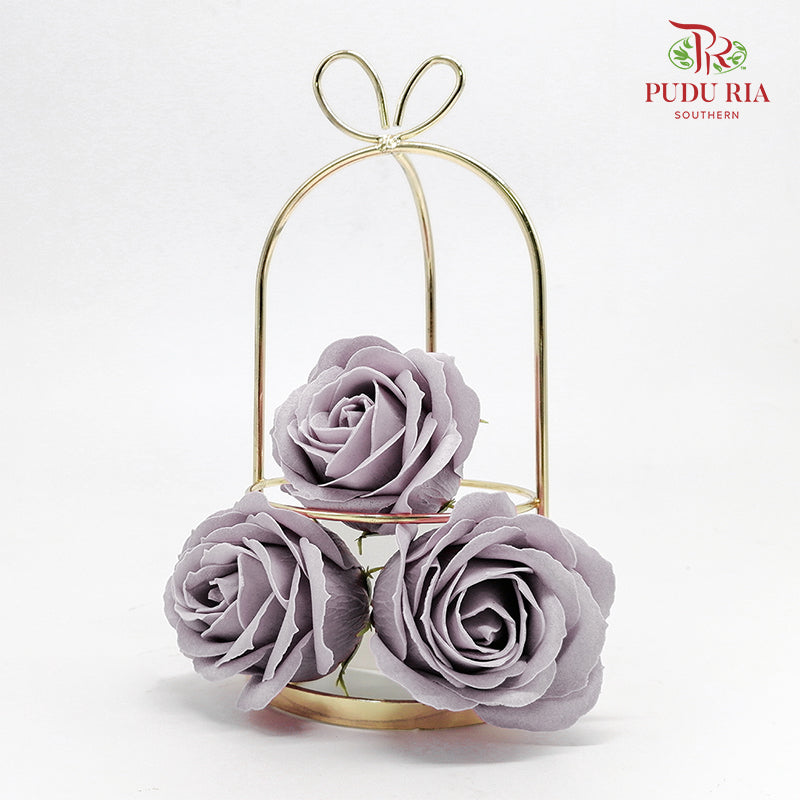 Korean Soap Flower Misty Purple - FBA044#6