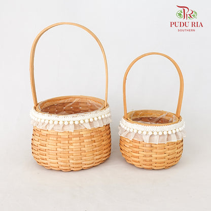 Floral Basket Round 2In1 - FBK001#10