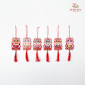 CNY Hard Card Hanging Ornaments #1 - 6 Pieces