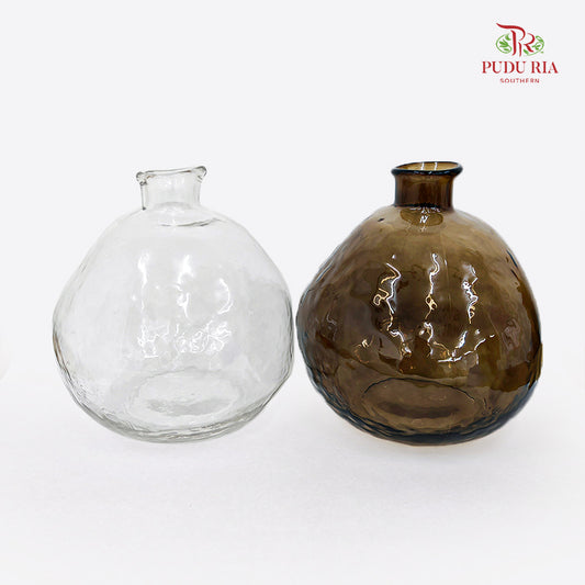 Ripple Round Glass Vase