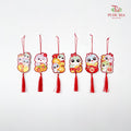 CNY Hard Card Hanging Ornaments #4 - 6 Pieces