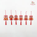 CNY Hard Card Hanging Ornaments #5 - 6 Pieces
