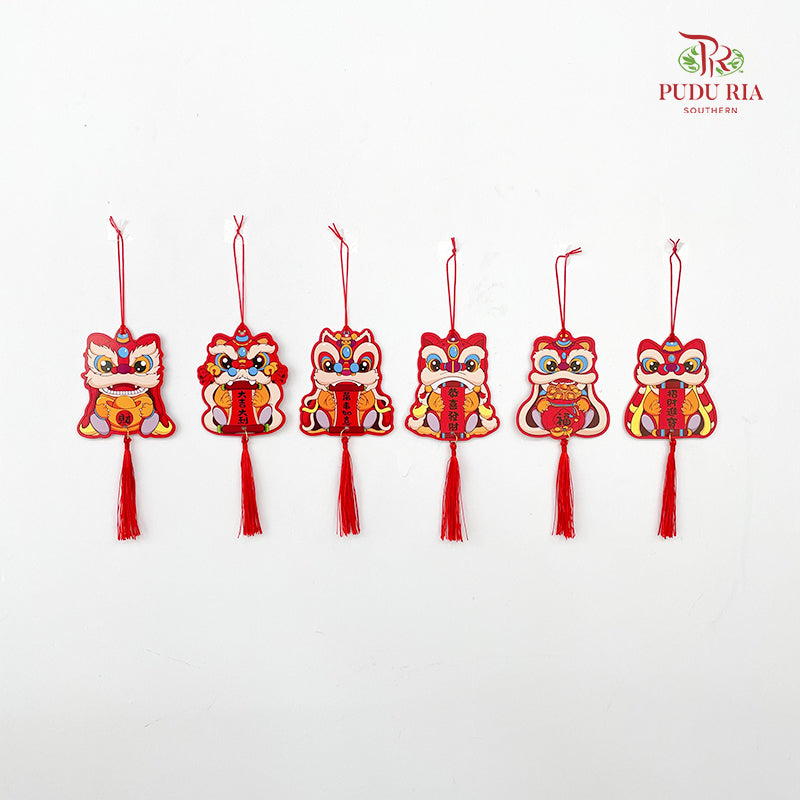 CNY Hard Card Hanging Ornaments #5 - 6 Pieces