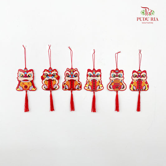 CNY Hard Card Hanging Ornaments #5 - 6 Pieces