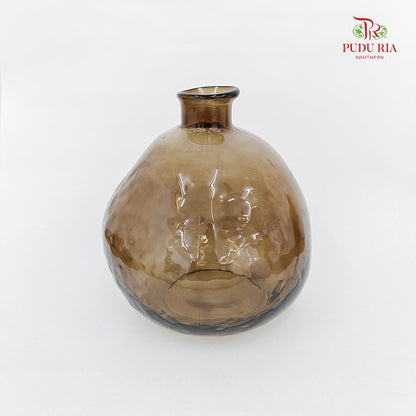 Ripple Round Glass Vase