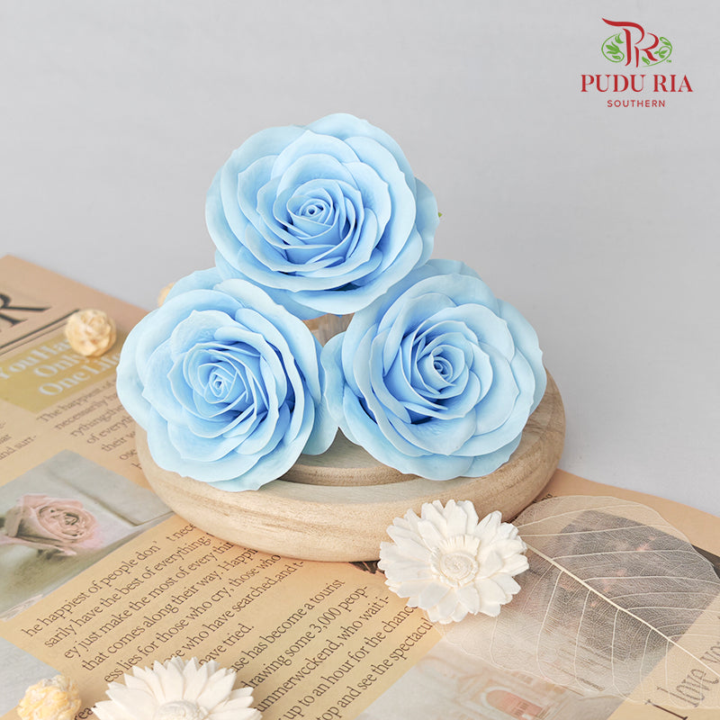 25 Bloom Awalking Soap Flower Light Blue - FBA089#6