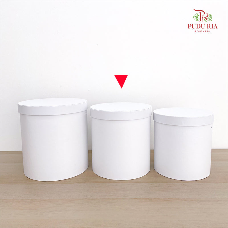 Buckets Flower Box - White