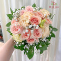 Rose & Eustoma Wedding Bouquet (10 Stems)