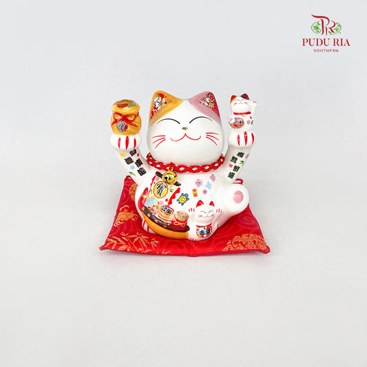 5' Lucky Cat 福来 White - FBA103#3