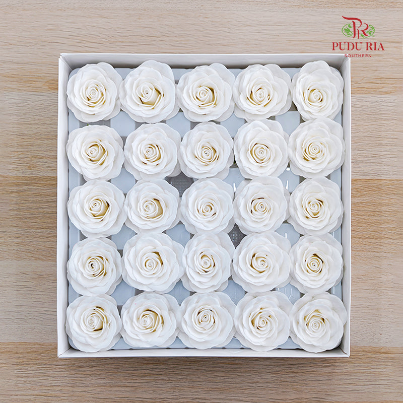 25 Bloom Awalking Soap Flower White - FBA089#13