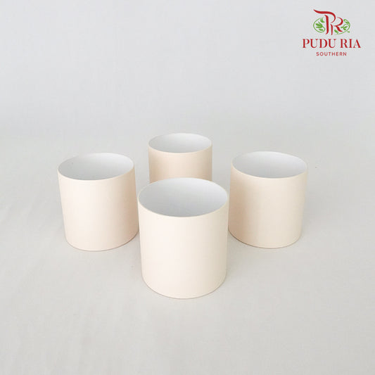 Small Round Cylinder Box Cream - FBB088#2 - Pudu Ria Florist Southern