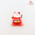 6' Solar Lucky Cat Red (Swing) - FBA076#1