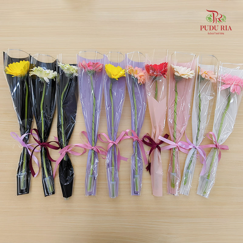 Single-Stem Gerbera Bouquet (10-Pack Set)