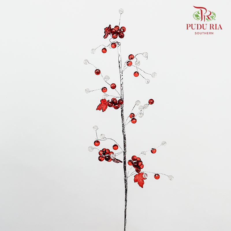 CNY Artificial Accessories - Dark Red (5 Stems)