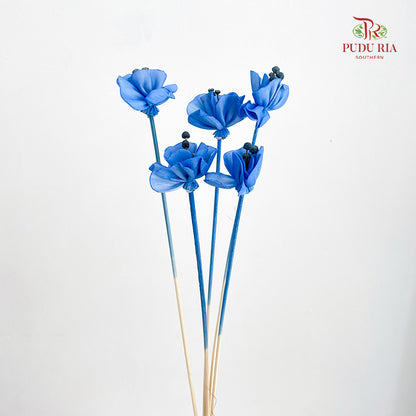 Dry Small Pomegranate Flower - Blue