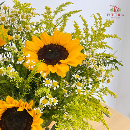 Sunflower Basket Arrangement