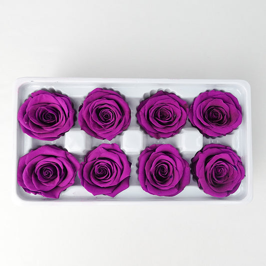 8 Bloom Preservative Rose - Dark Purple - Pudu Ria Florist Southern