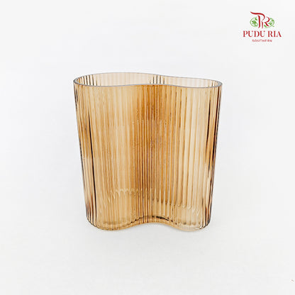 Nordic Wavy Glass Vase (S)