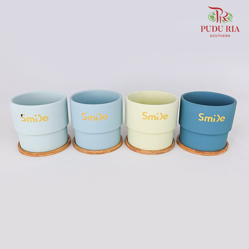 HS-0012 Asst Colours Pot