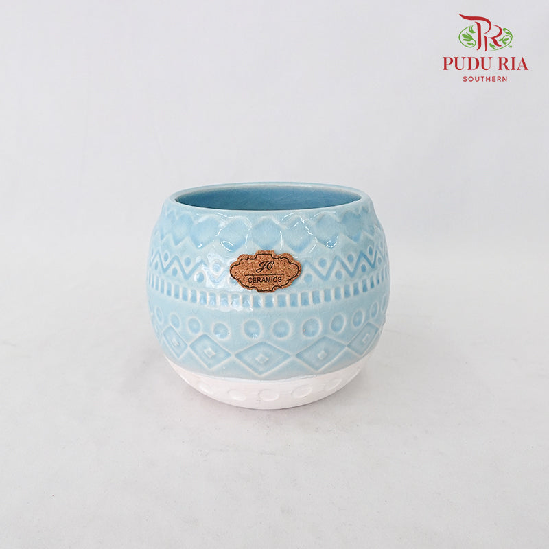Pot - Blue - Pudu Ria Florist Southern