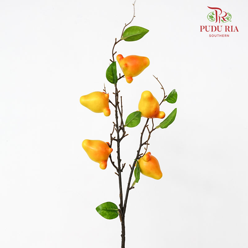 CNY Artificial Foxface Spray 80cm - Yellow (2 Stems)
