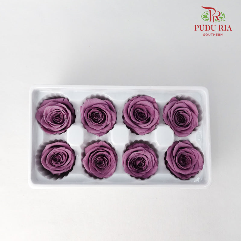 8 Bloom Preservative Rose - Purple - Pudu Ria Florist Southern