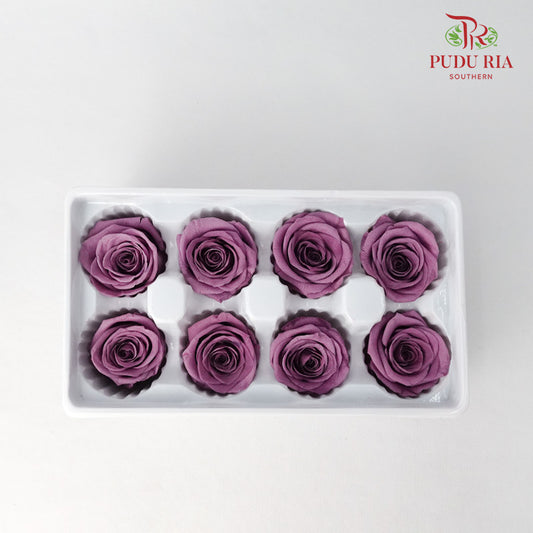 8 Bloom Preservative Rose - Purple - Pudu Ria Florist Southern