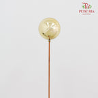 Stick Xmas Deco (Gold Bauble) - per stems