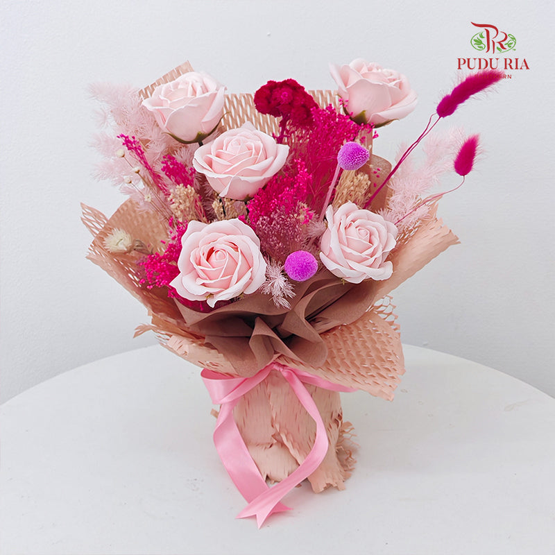 Soap Rose Bouquet - (5 Stems)